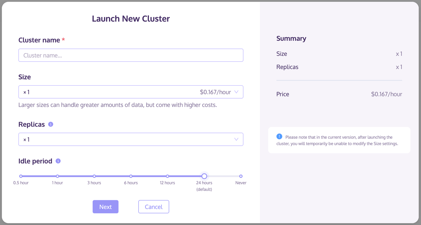 Configuración del clúster